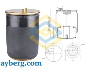 AIR SPRING ROLLING ASSEMBLY WITH STEEL PISTON
